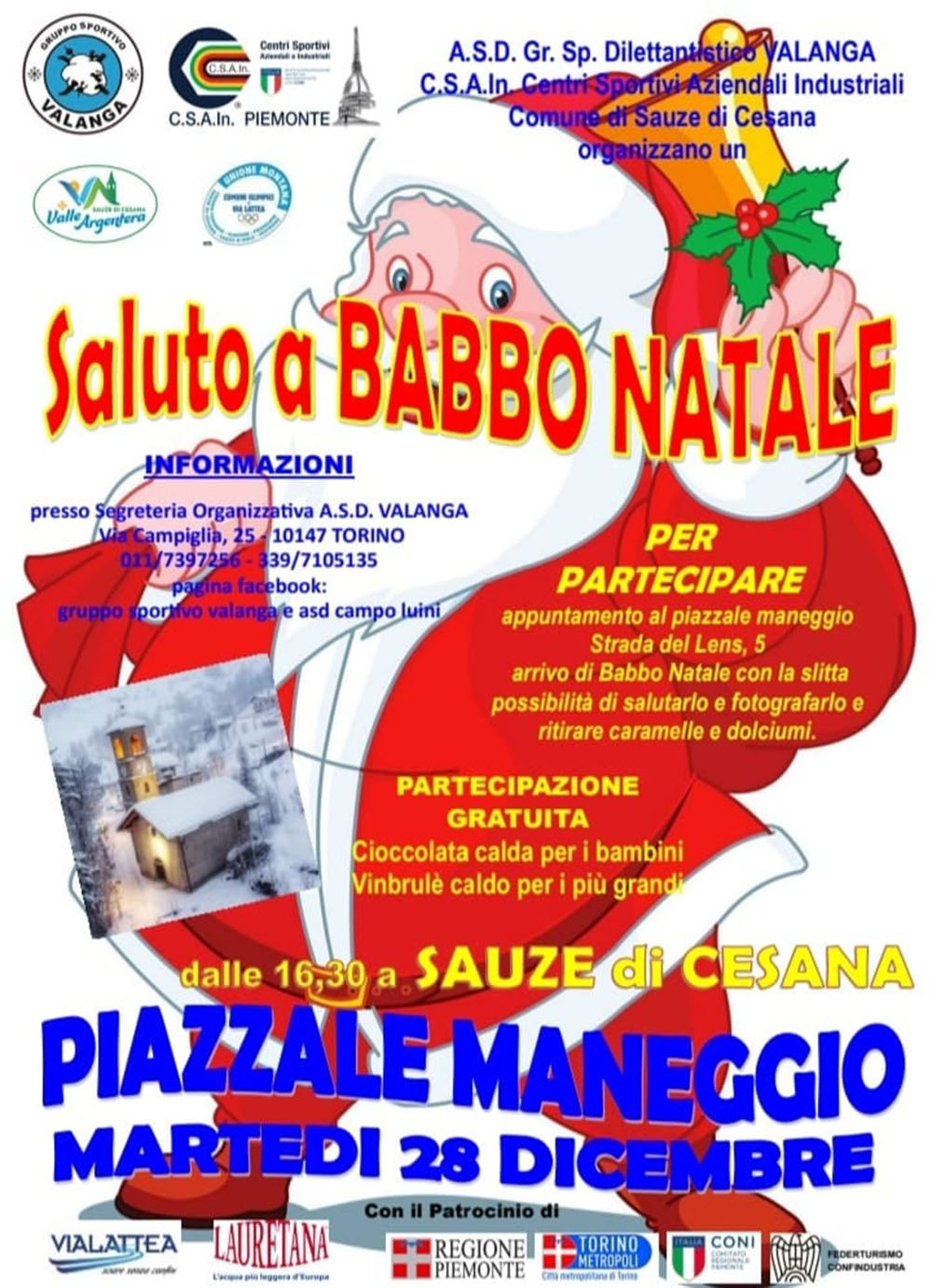 Babbo Natale a Sauze Cesana